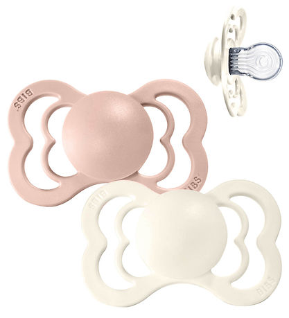 BIBS Supreme Sutter - Str. 1 - 2-pak - Symmetrisk - Blåsh/Ivory