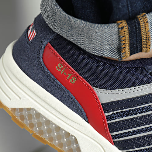 Baskets SI-18 Rannell Suede USA 08533 Vintage Navy Samba White