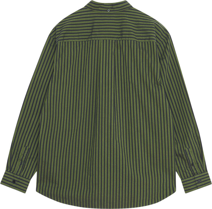 Wood Wood WWDay Striped AA Embroidery Shirt G Pear