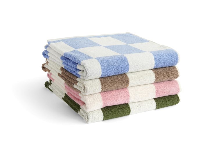 Hay Check handdoek 70x136 Matcha
