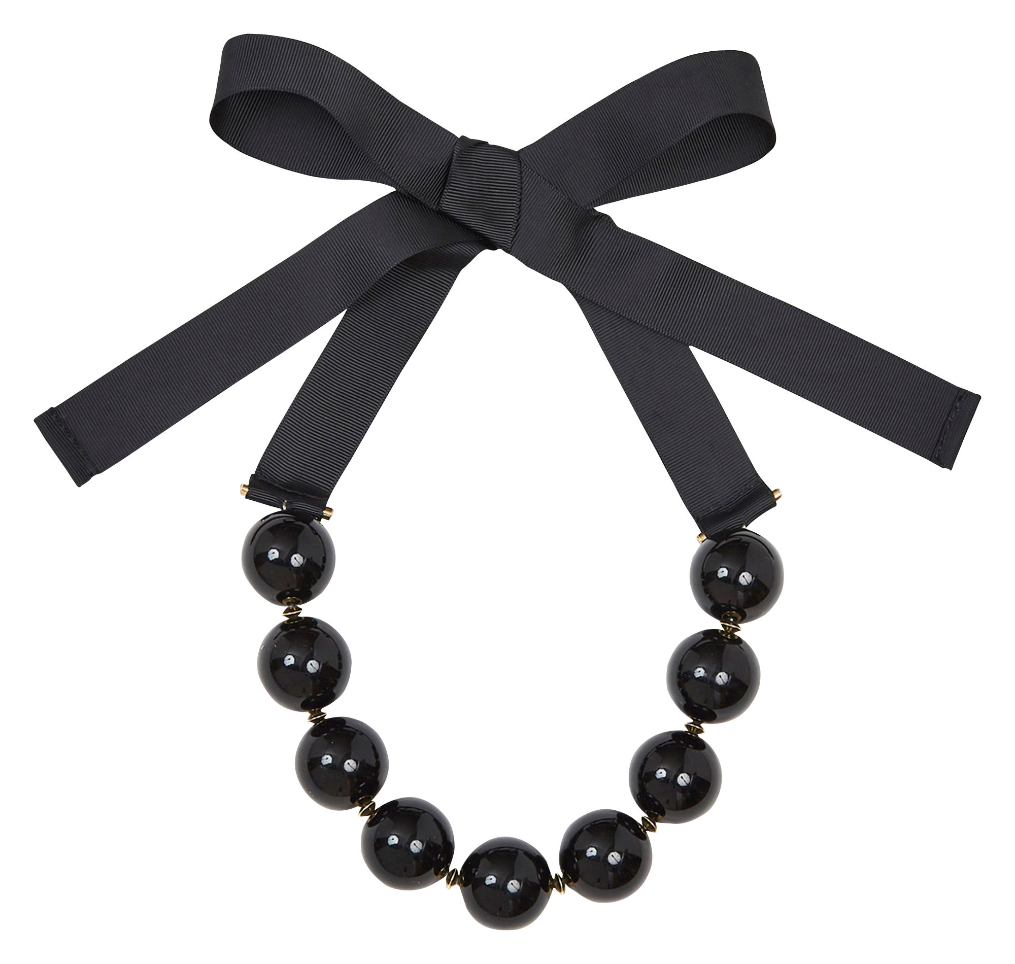 BELLA - Collier à grosses perles | Noir