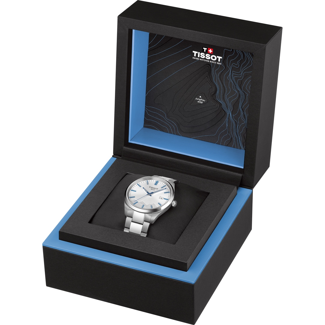 Tissot PR 100 Jungfraubahn Quartz 40mm Silbrig