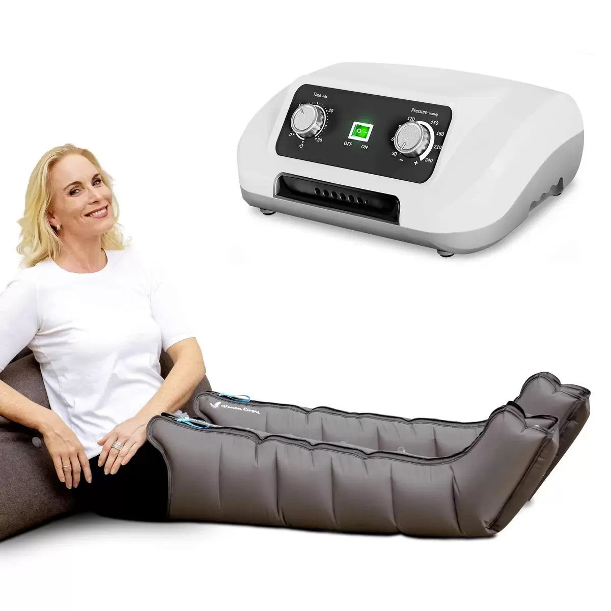 Premium Massagegerät Venen Engel VE-008 6 mit grau,taupe