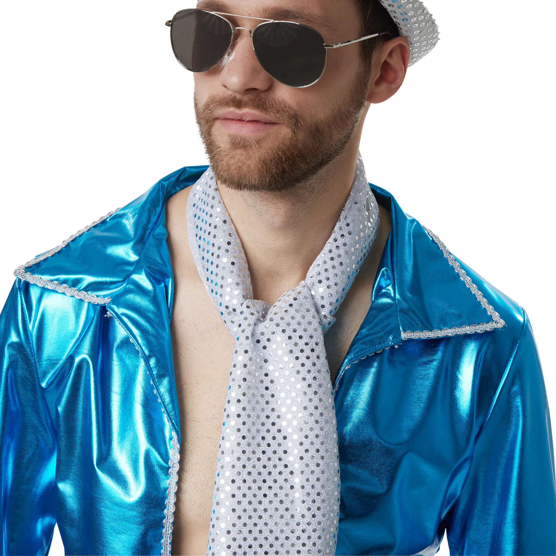 tectake® Herrenkostüm Disco Master