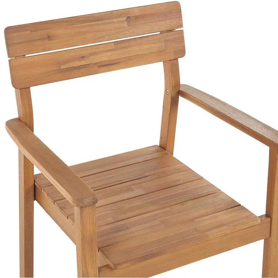 FORNELLI - Tuinset voor 6 - Lichte houtkleur - Acaciahout