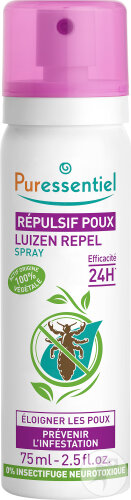 Puressentiel Répulsif Poux Spray 24h Efficacité 75ml