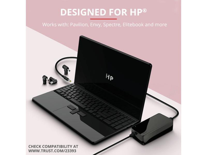 Trust Netzteil 90 W Maxo für HP Notebooks 90W Netzteil für HP Notebooks