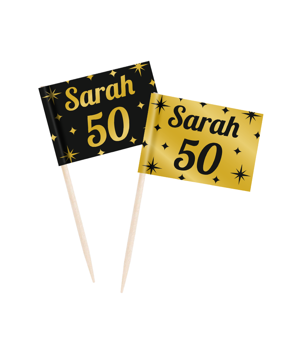 Cocktailprikkers Sarah 6,5cm 50st