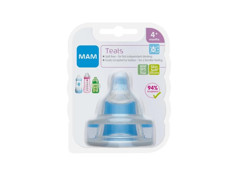 MAM Trinksauger tropffrei 4m Tropffreier Sauger 2 Stk.