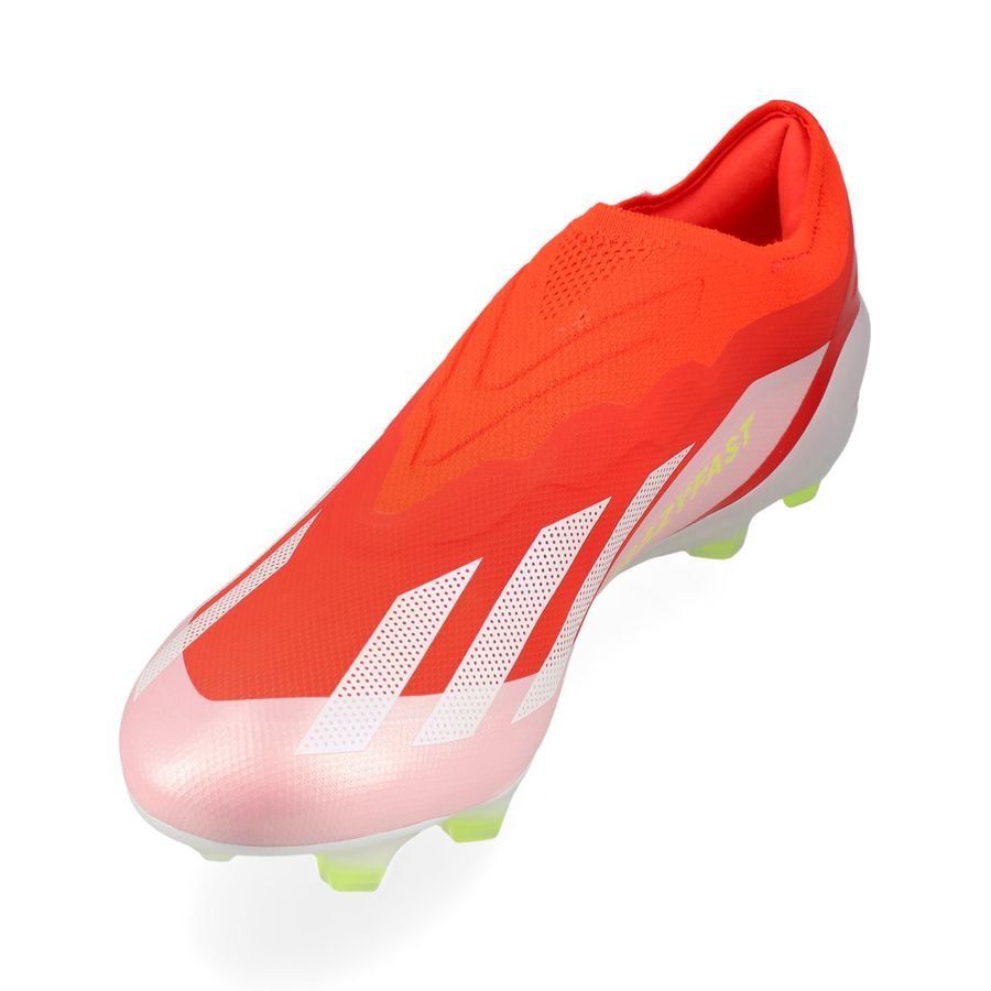 adidas X Crazyfast Elite Laceless FG Energy Citrus - Rouge/Blanc/Jaune
