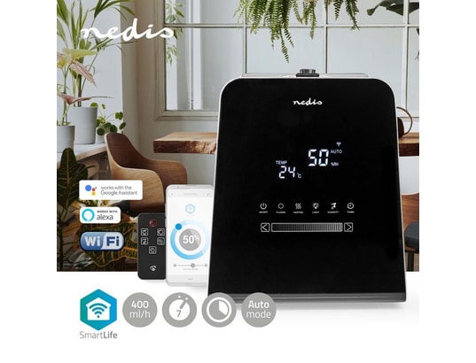 NEDIS - Humidificateur vapeur froide Humidificateur smartlife 30w avec brume fraîche et chaude