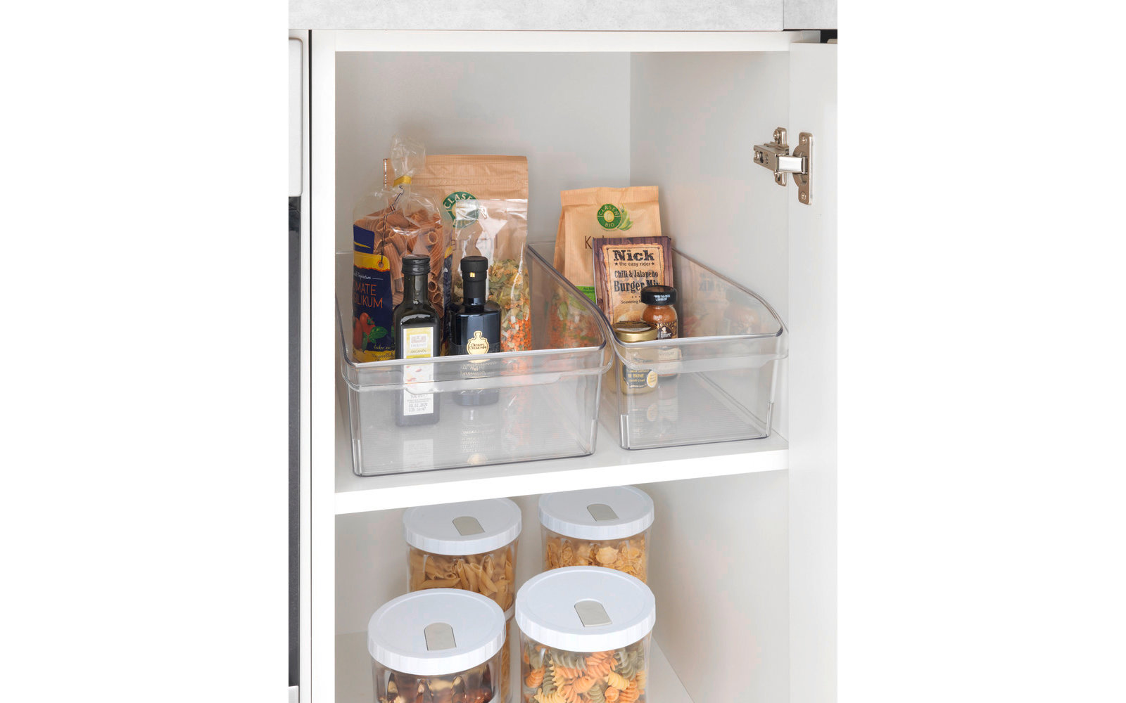 Wenko Schrank-Organizer Aufbewahrungsbox für Küchenschrank und Regal