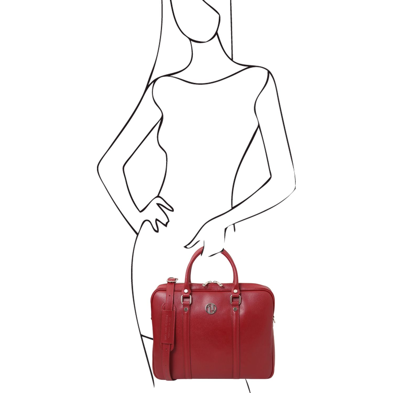 TL142453 – Prato – Exclusive Saffiano leren laptop case