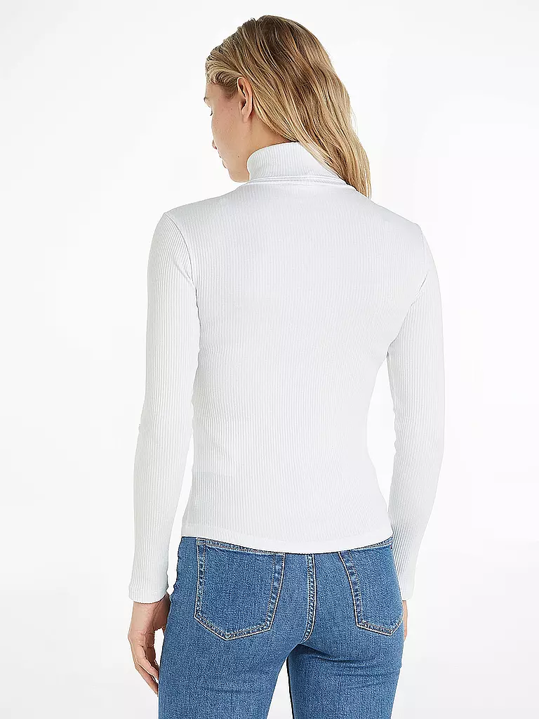 TOMMY HILFIGER Rollkragenpullover weiss