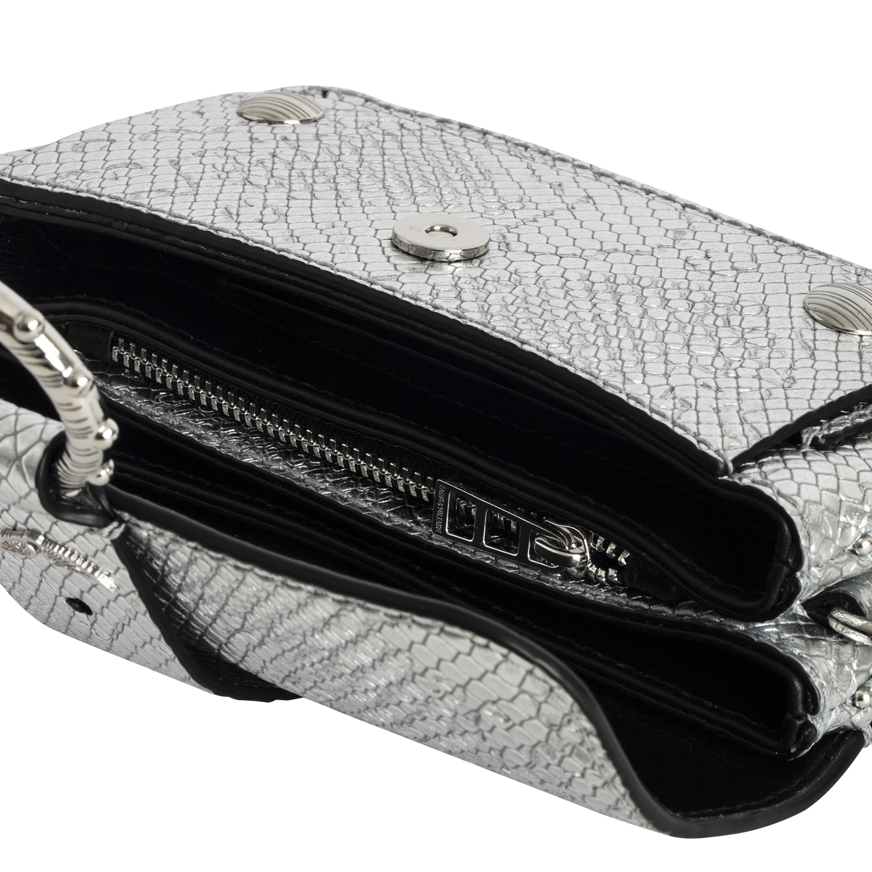 KATE WALLET - Sac bandoulière en cuir | Gris