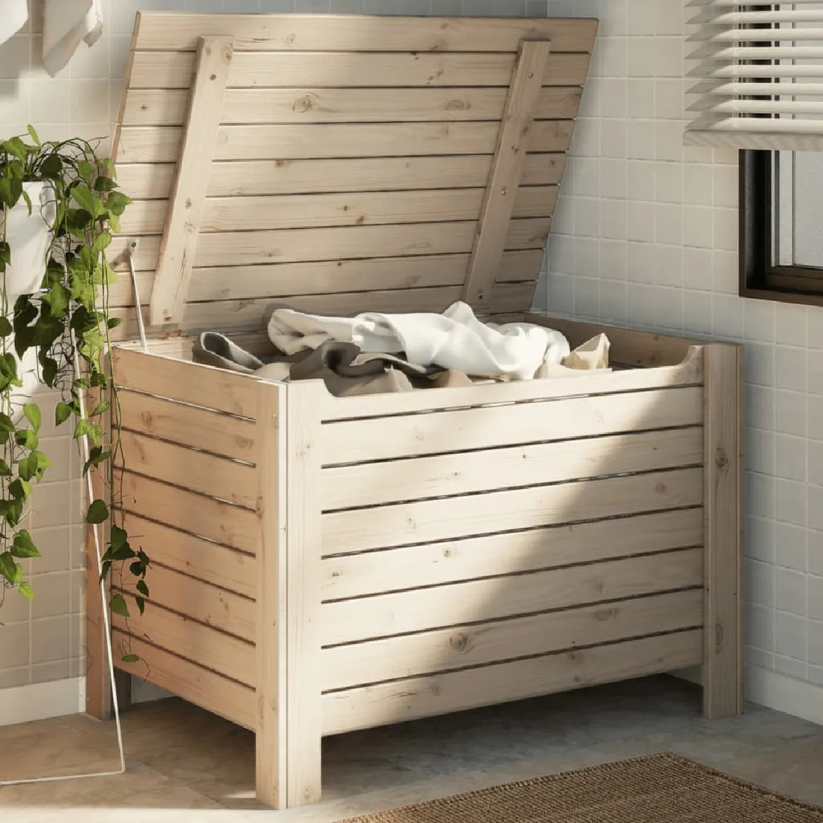 vidaXL Boîte de rangement RANA bois massif de pin