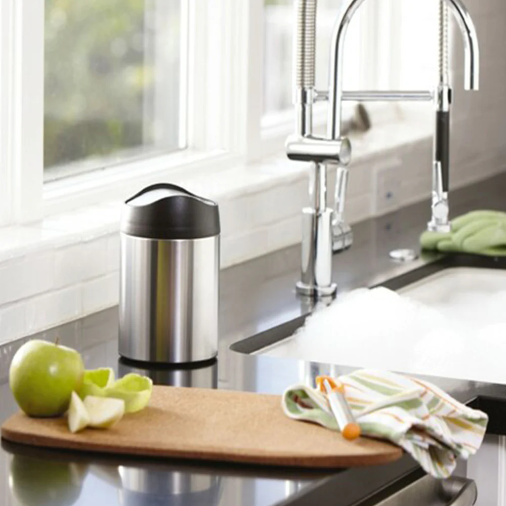 Poubelle de table 1,5 L Inox Simplehuman
