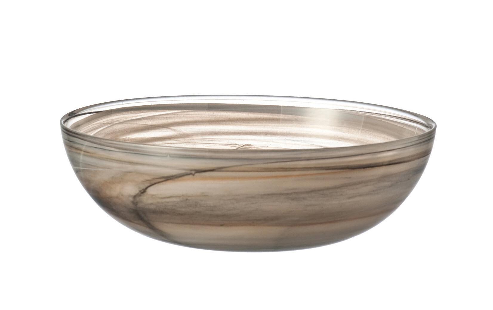 Schale Albastro 28 cm, 4 Stück, BeigeSchalen aus semitransparentem Glas