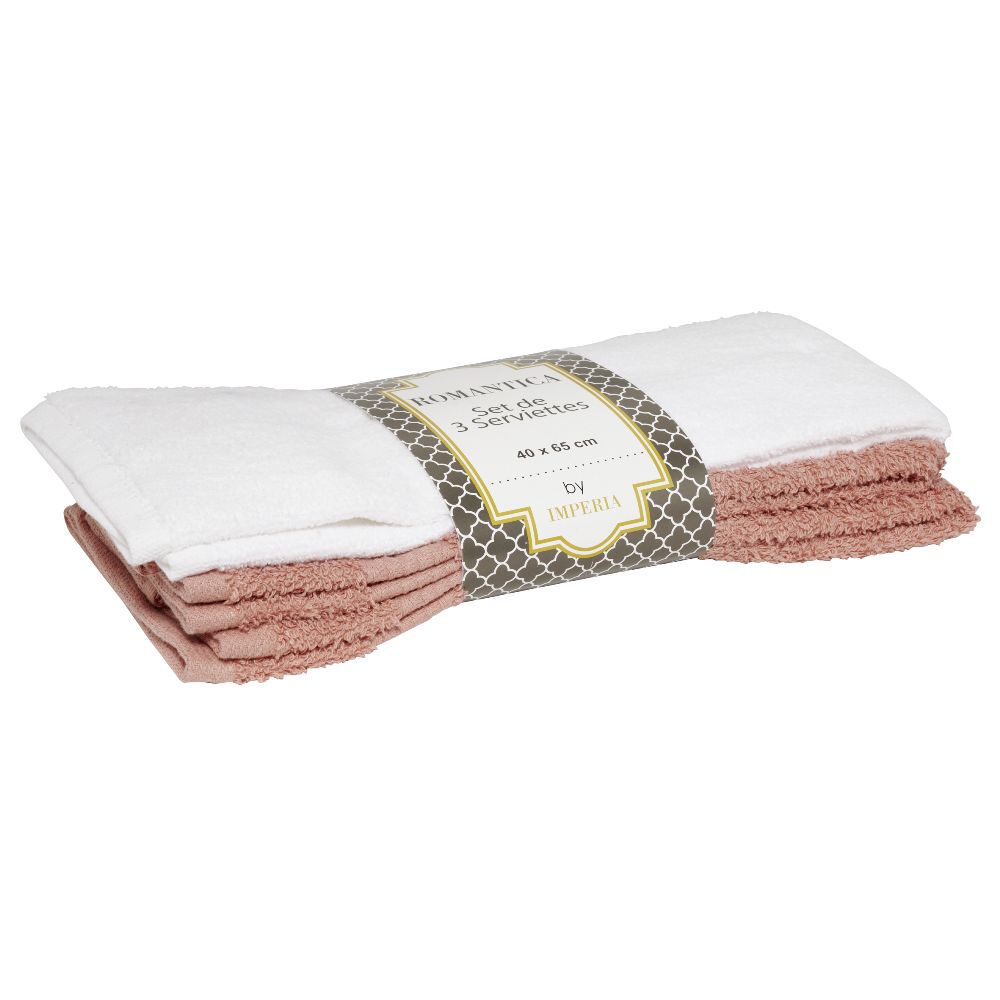 Serviettes en coton x3