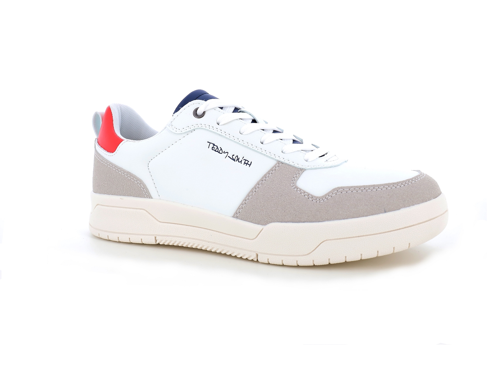 Teddy smith-71643 Matières combinées Blanc Rouge