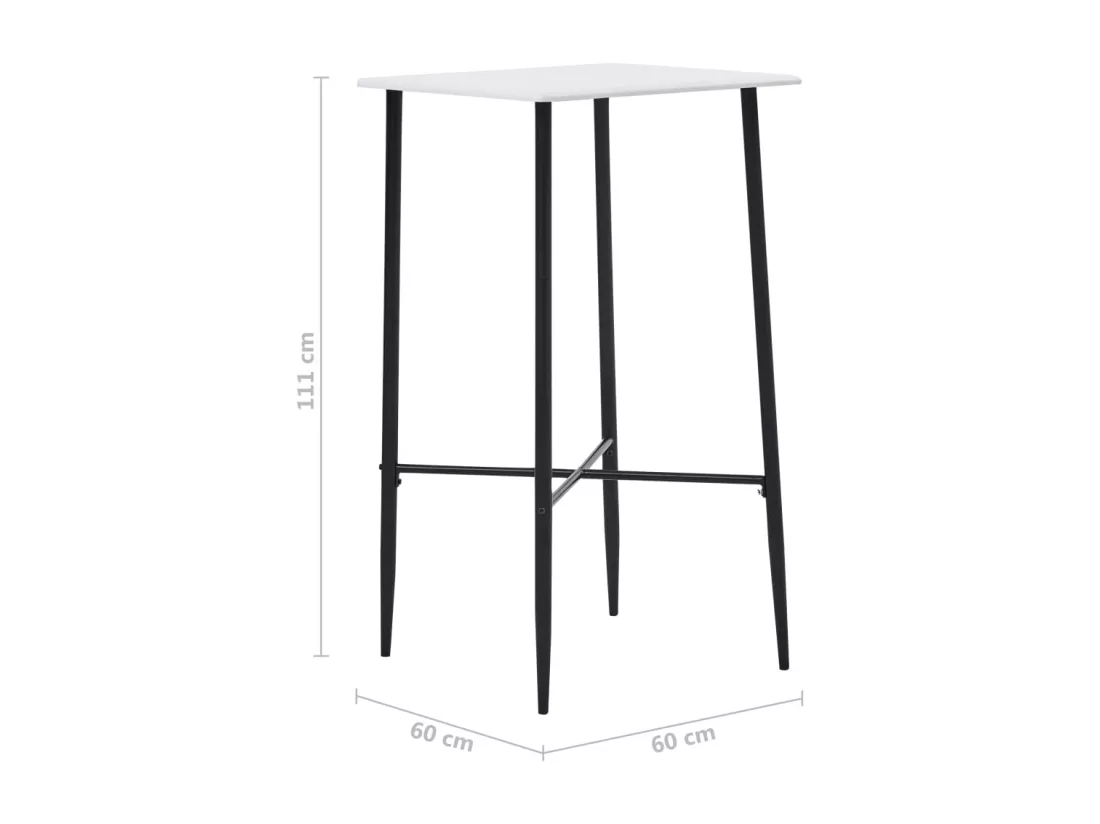 Ensemble de bar 3 pcs Tissu Gris foncé
