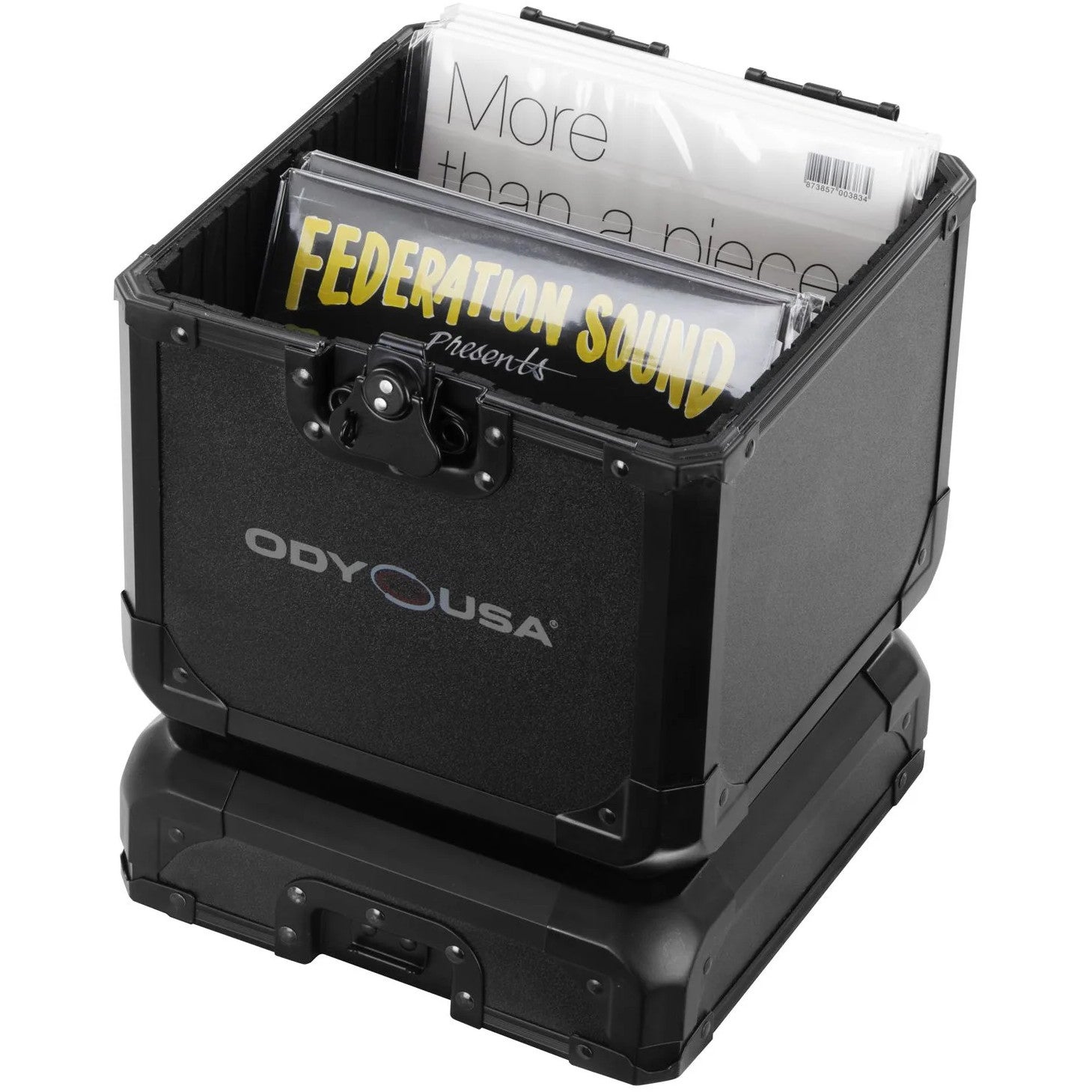 Odyssey K7060BL Vinyl/Utility Black Krom koffer voor 60 singles (7 inch)