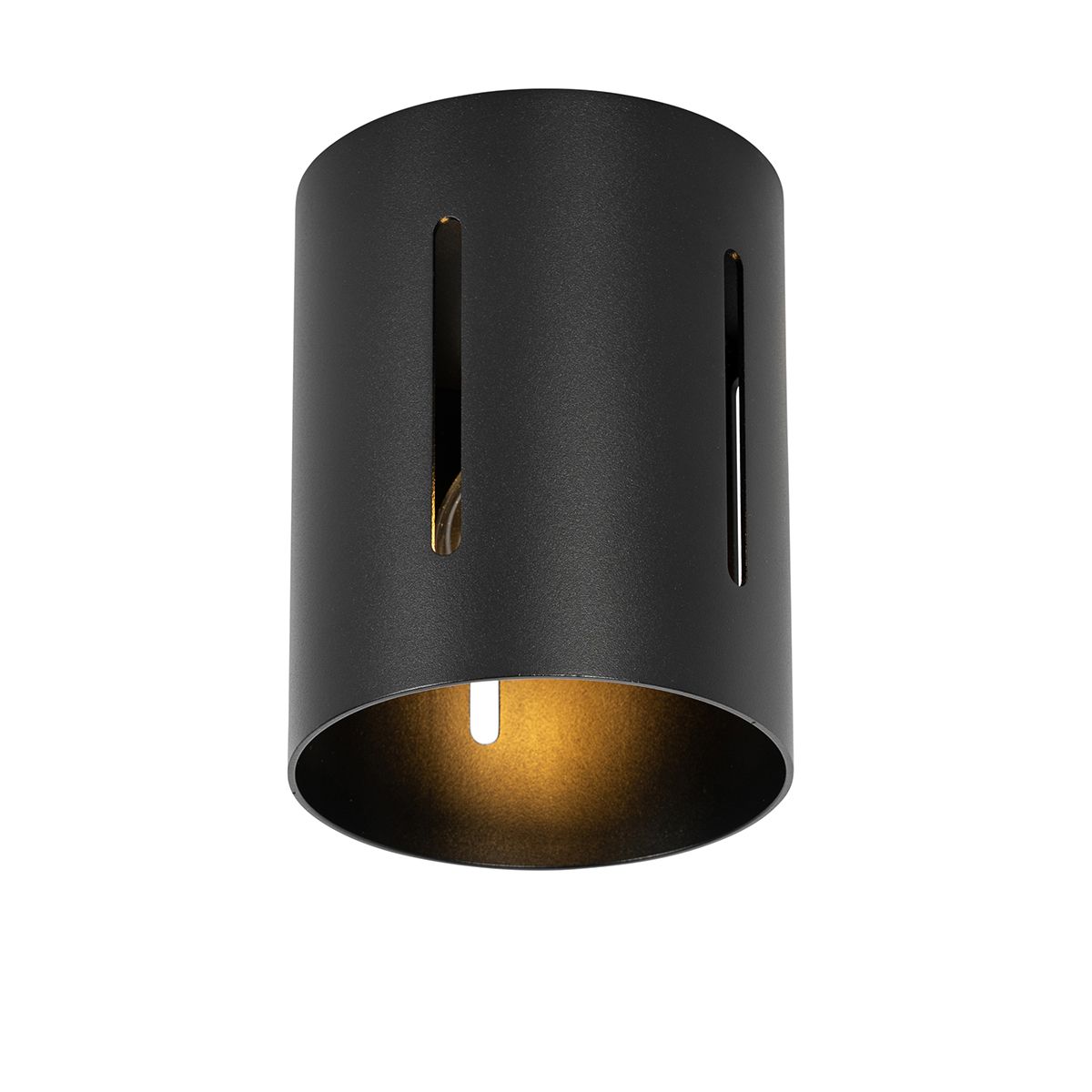 Design plafondlamp zwart met lichteffect - Yana