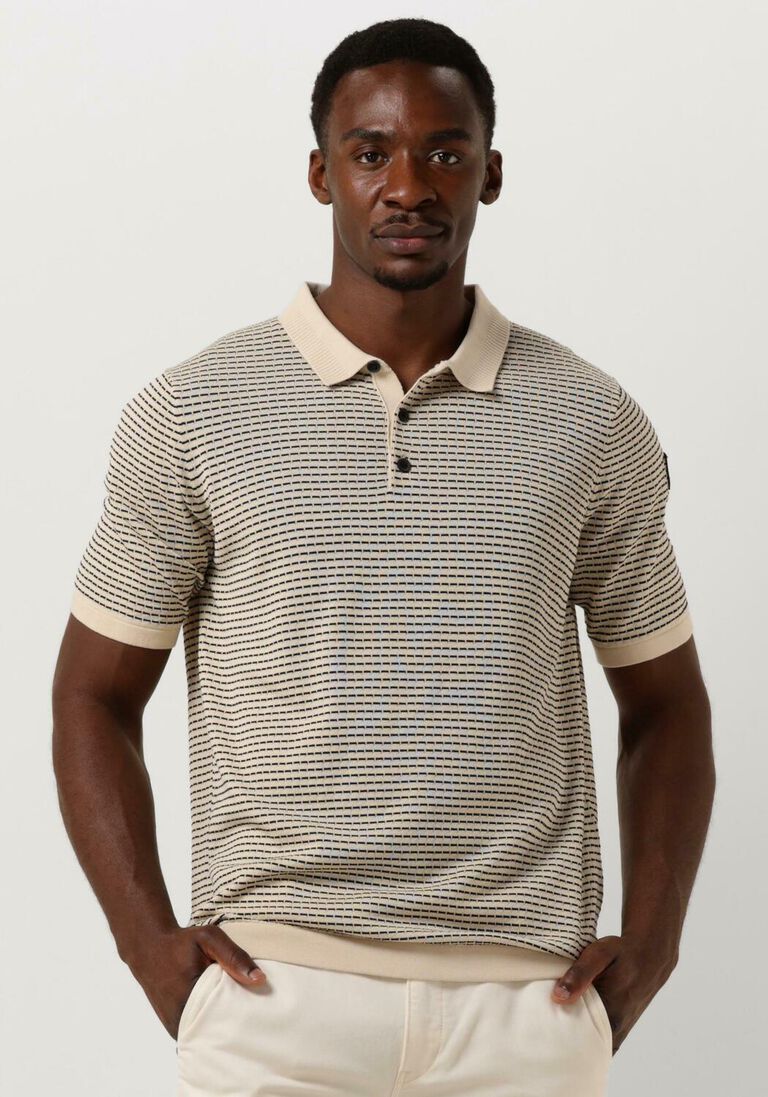 VANGUARD beige vanguard polo short sleeve polo cotton modal