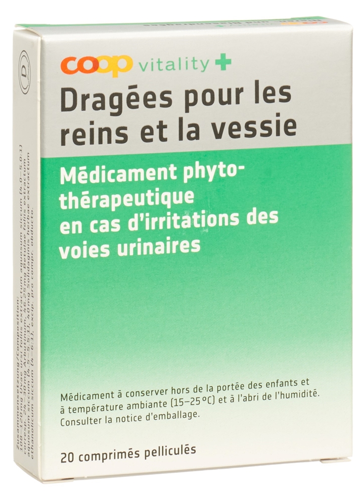 Coop Vitality Nieren- und Blasendragées Filmtabl Blist 20 Stk