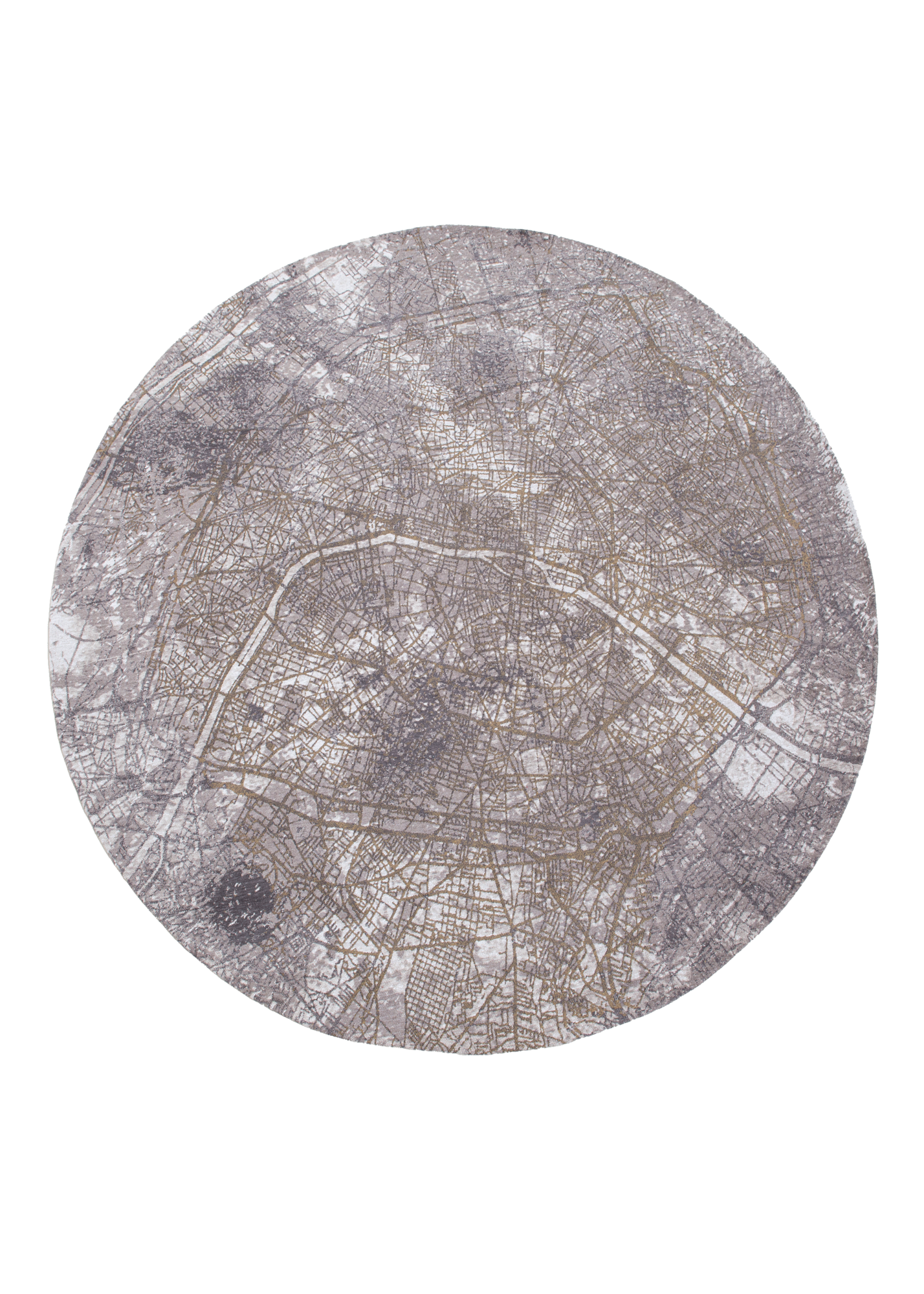 Ecorugs vloerkleed Paris grijs ∅ 240 cm