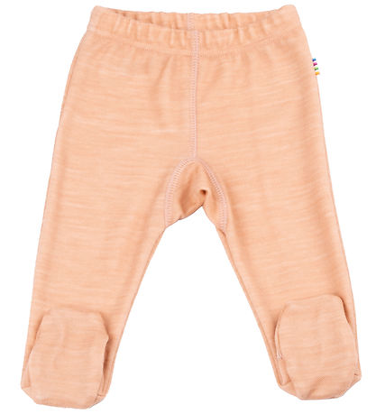 Joha Leggings m. F?dder - Uld/Bambus - Fersken