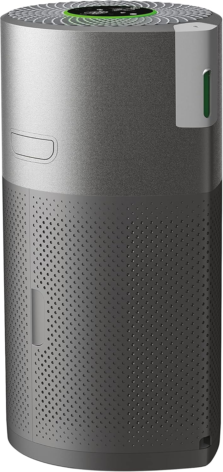 Hoover H-PURIFIER 500 Luftreiniger – mit HEPA-13 Filter für gute Luftqualität – Luftmesser mit CO-Warnsystem – mit Diffusor-Funktion – mit App & LED-Display steuerbar, für Räume bis 110 m² [HHP55CA]