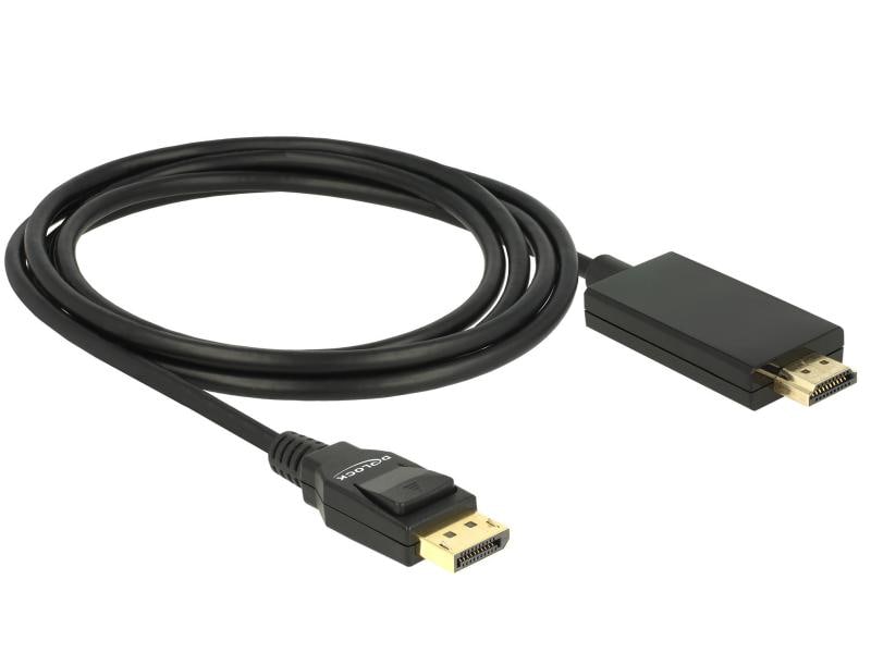 Delock Kabel DisplayPort - HDMI, 2 m Displayport zu HDMI Kabel