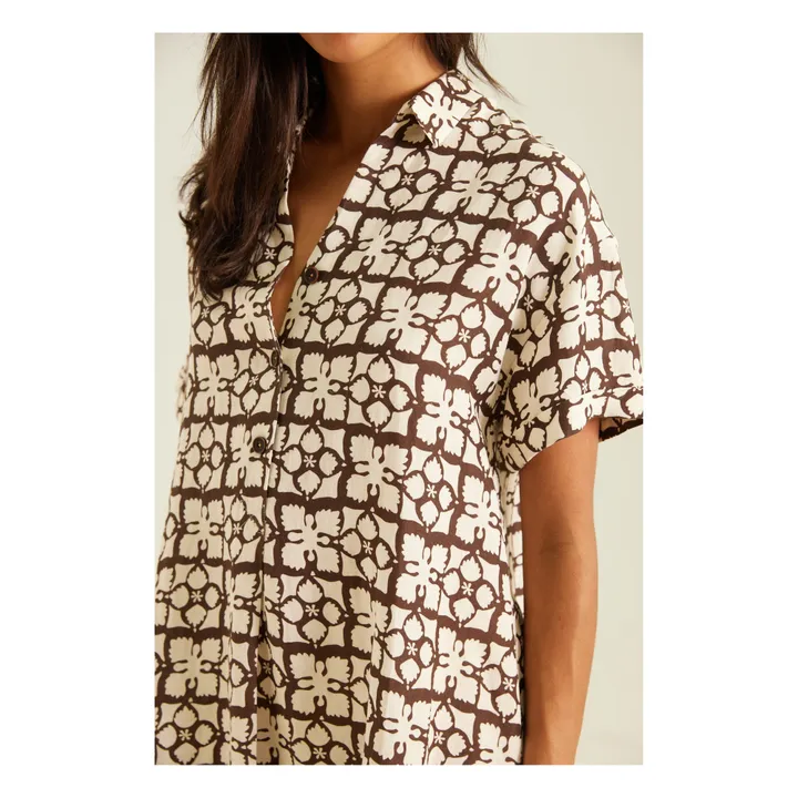 Tinsels Robe Chemise Tahar Coconut | Marron