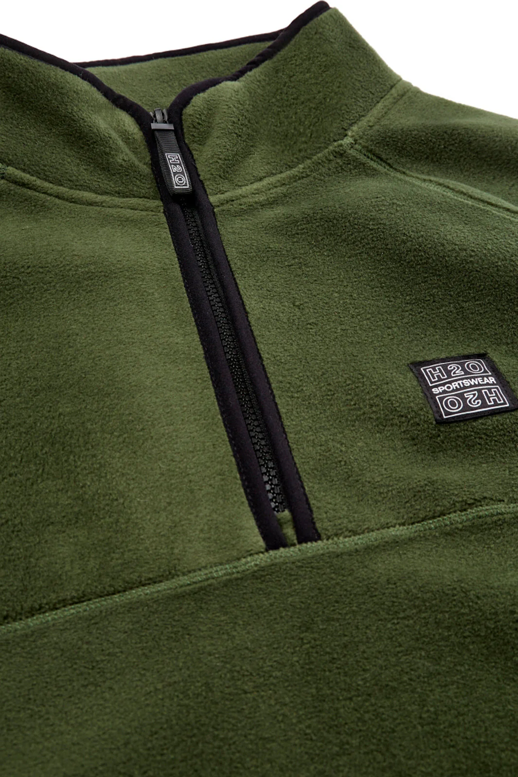 H2O Sejerø Fleece Half Zip p army