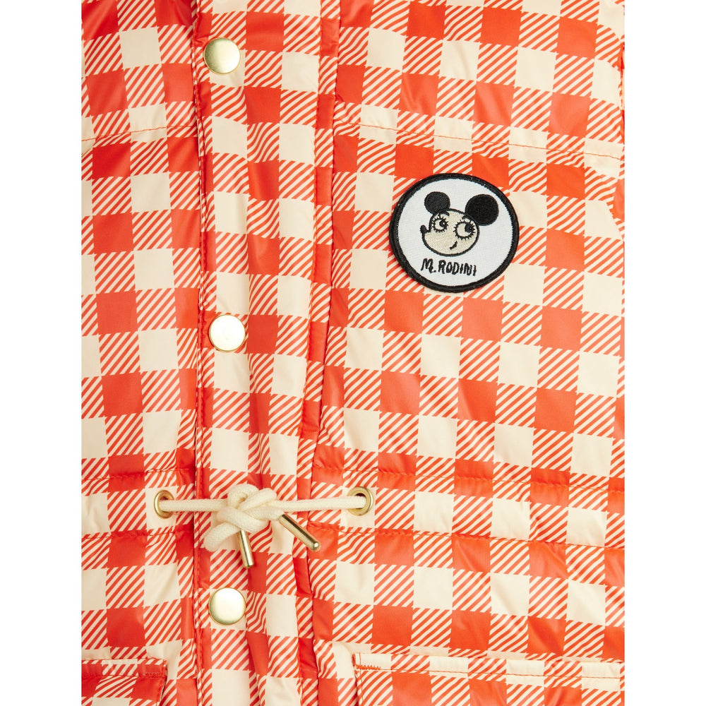 Køb Mini Rodini Red Ritzratz Patch Gingham AOP Heavy Puffer