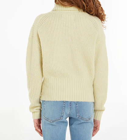 Calvin Klein Bluse - Kurz geschnitten - Strick - Kanarienvogel G