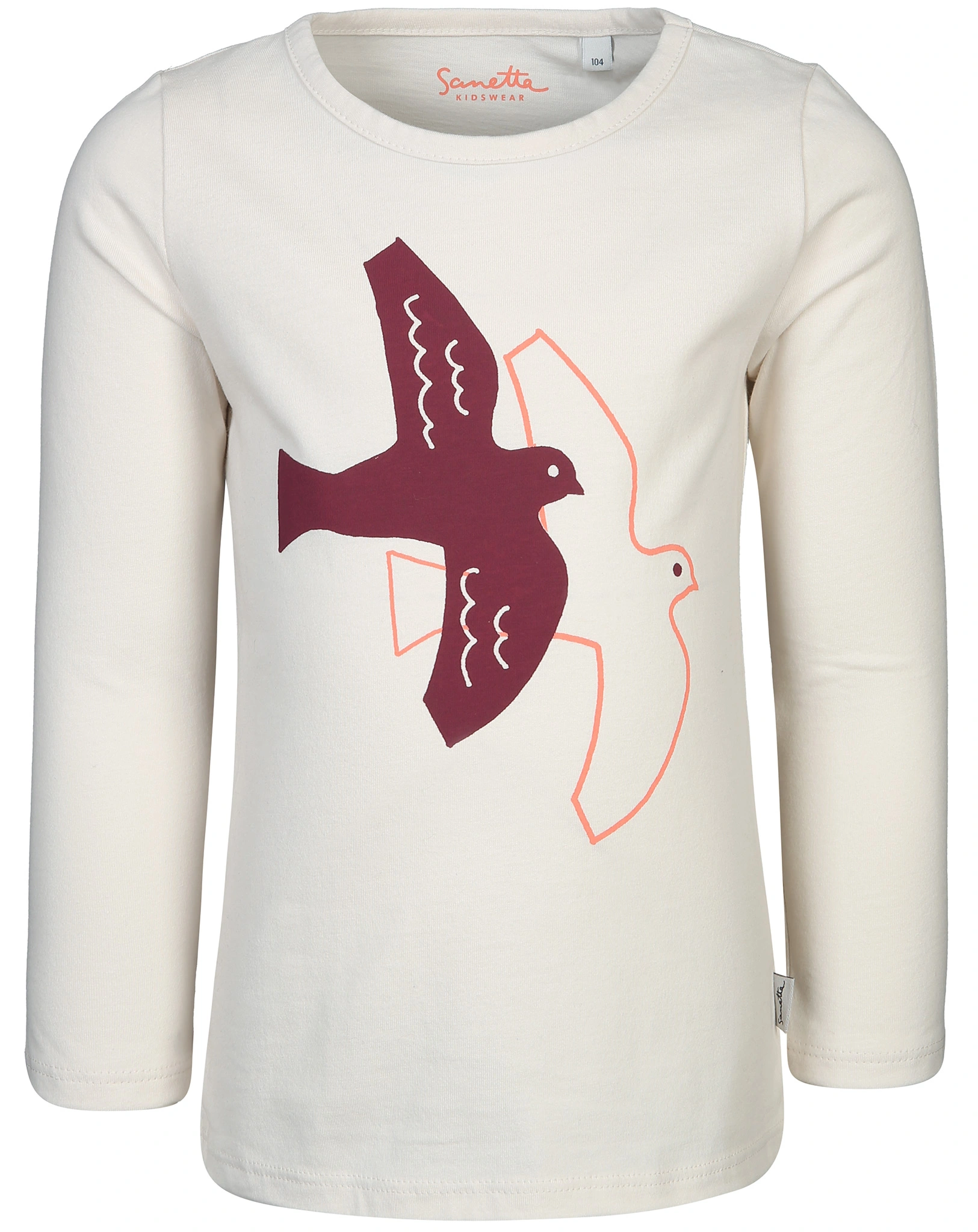Langarmshirt SINGLE DOVE  in weiß