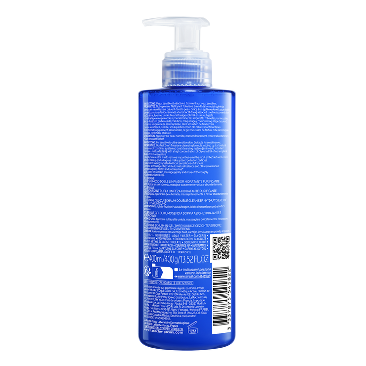Toleriane gel moussant double nettoyant 400ml