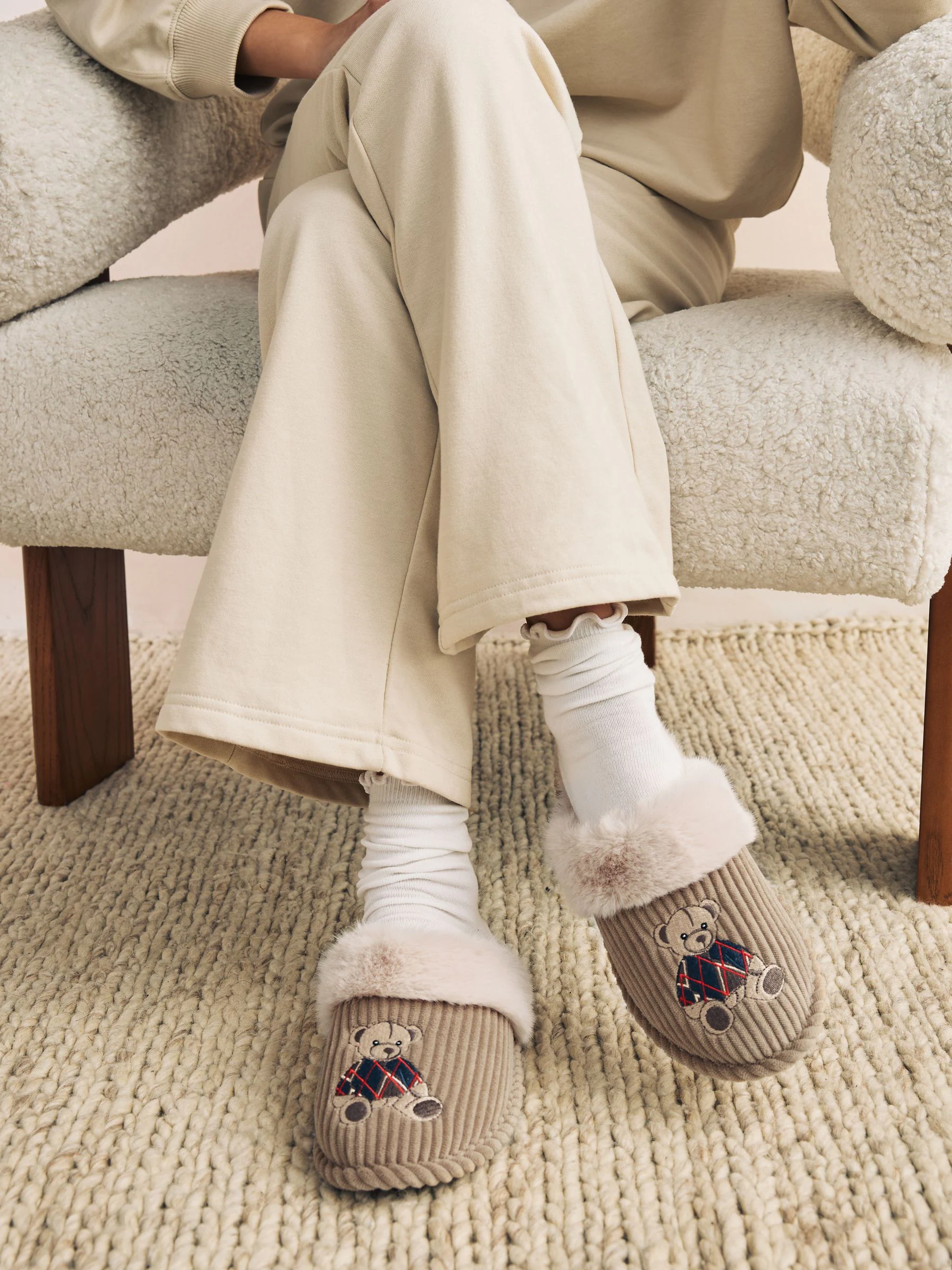 Camel - Bear Mule Slippers