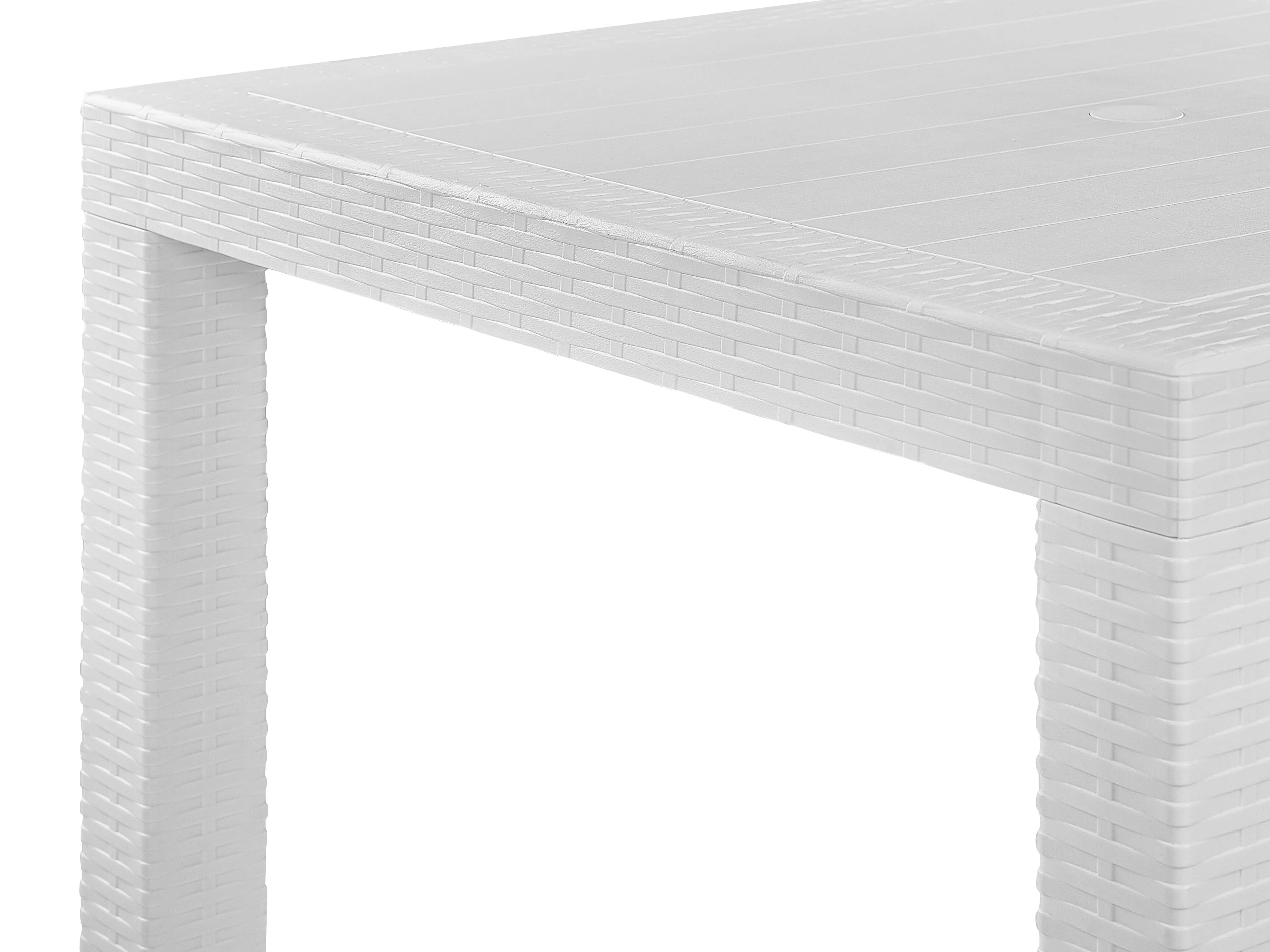 Tuin eettafel FOSSANO 140 cm 80 cm Wit