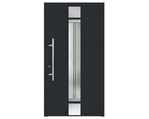 Voordeur aluminium/kunststof Smart A400 2.0 RC2 antraciet 1000 x 2100 mm Links incl. montageset, stanggreep, profielcilinder incl. 3 sleutels