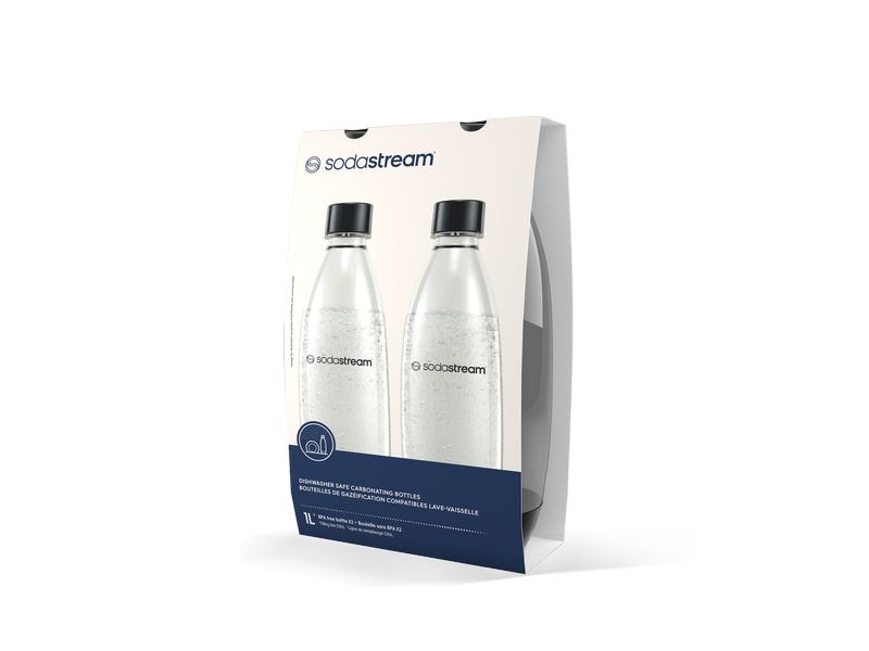 Sodastream Flasche Fuse 1 l, 2 Stück SodaStream-Flasche, Duopack