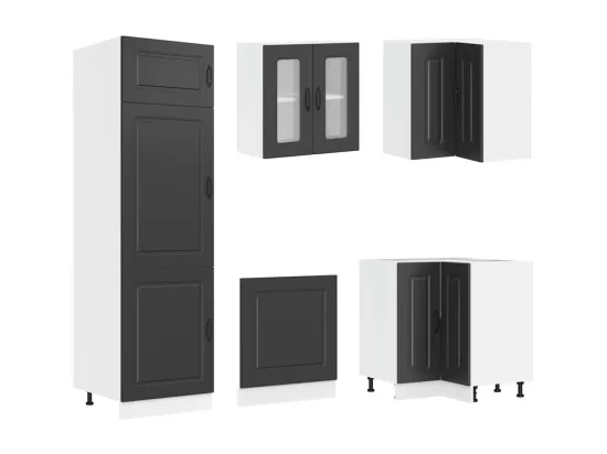 Ensemble d'armoires de cuisine 14 pcs Kalmar bois d'ingénierie