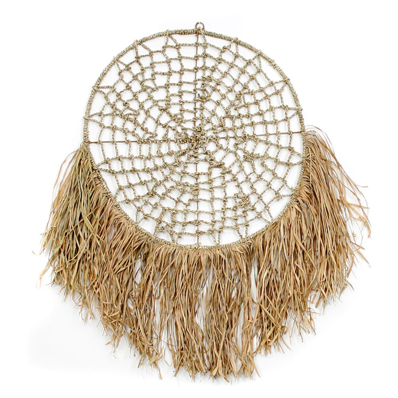 Bazar Bizar Attrape rêve Raphia naturel -  70x3x115 cm