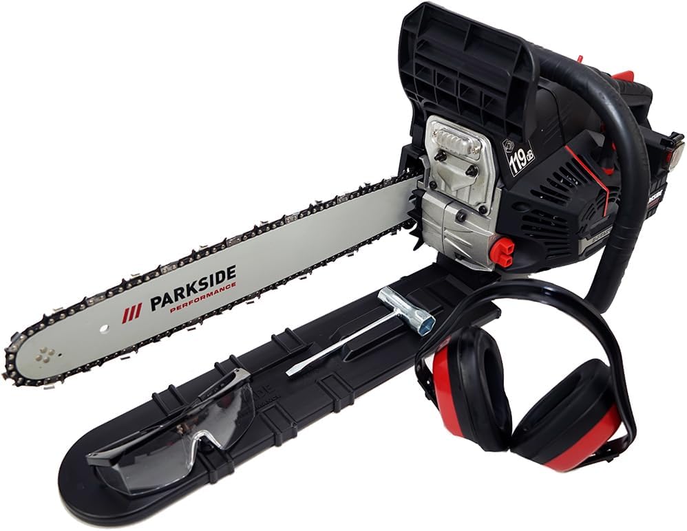 HEADNMORE® Bundle - PARKSIDE PERFORMANCE® Benzin Kettensäge PPBKS 56 + HEADNMORE® Schlüsselanhänger