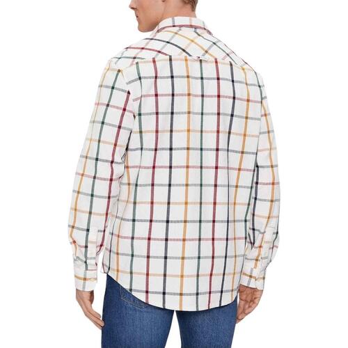 Tommy Jeans - TJM REG CHECK FLANNEL SHIRT Blanco