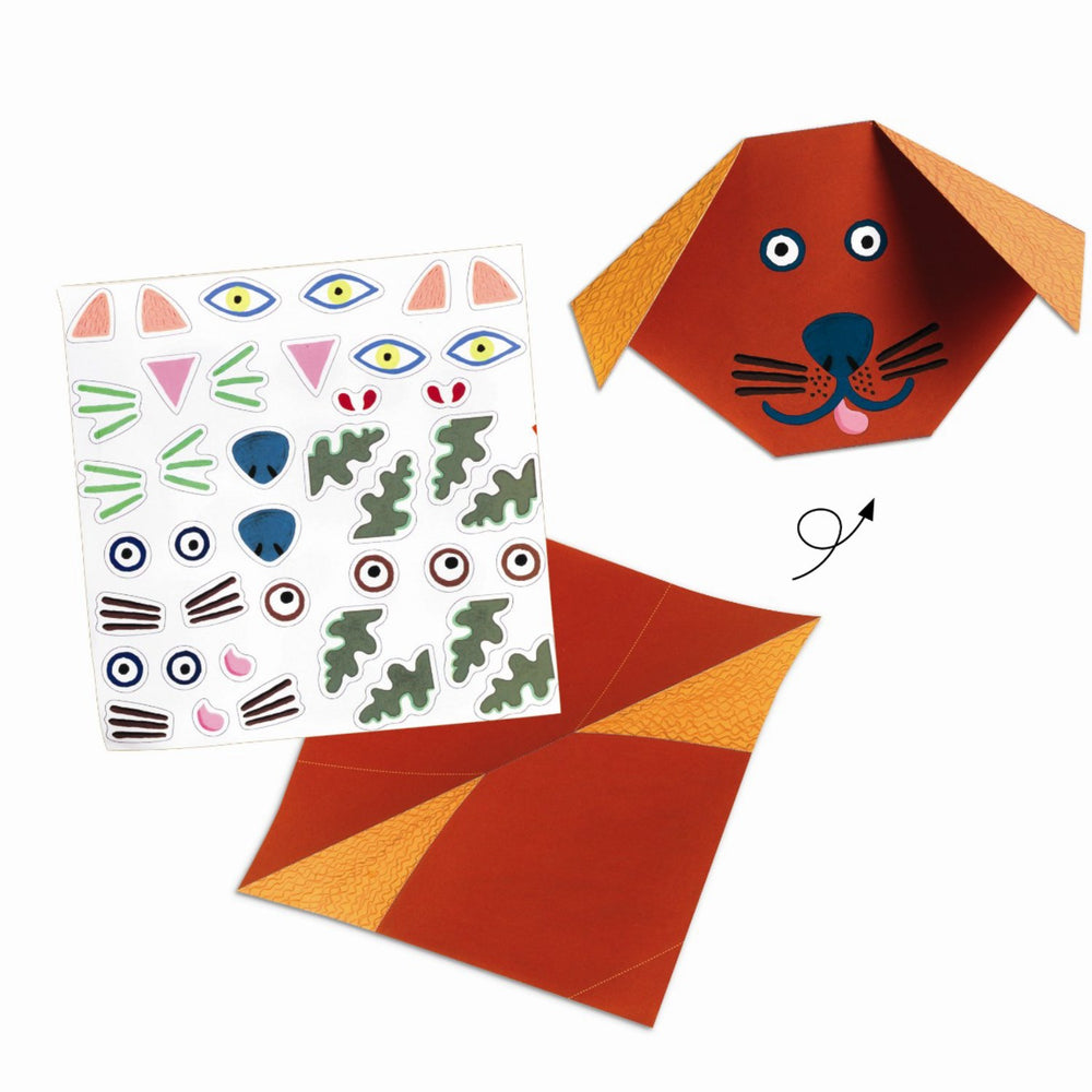 Køb Djeco Origami - Dyrehoveder