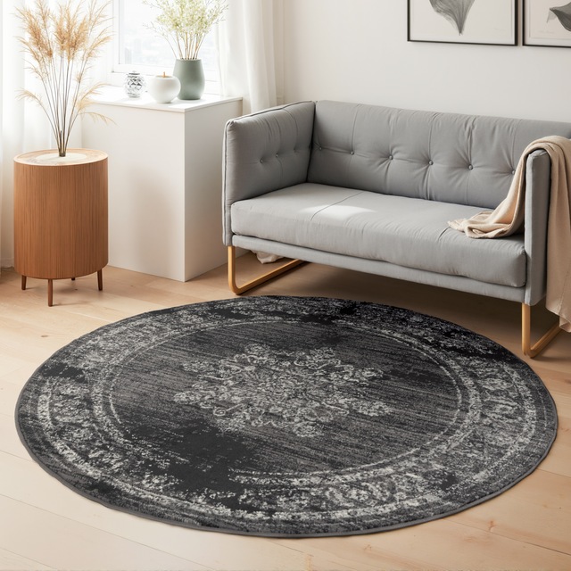 HANSE Home Teppich »Lydia« rund 9 mm Höhe Wohnzimmer, Schlafzimmer, Flur, Kurzflor, orientalisch, Vintage, weich