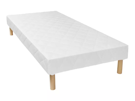 Sommier déco tapissier 100 x 200 cm 14 lattes multiplis - Blanc - PANACEA de YSMÉE